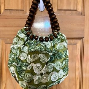Fashion Green flower Bag New never used